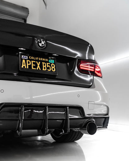 Signature Series Carbon Fiber Rear Diffuser – BMW F30 3 Series