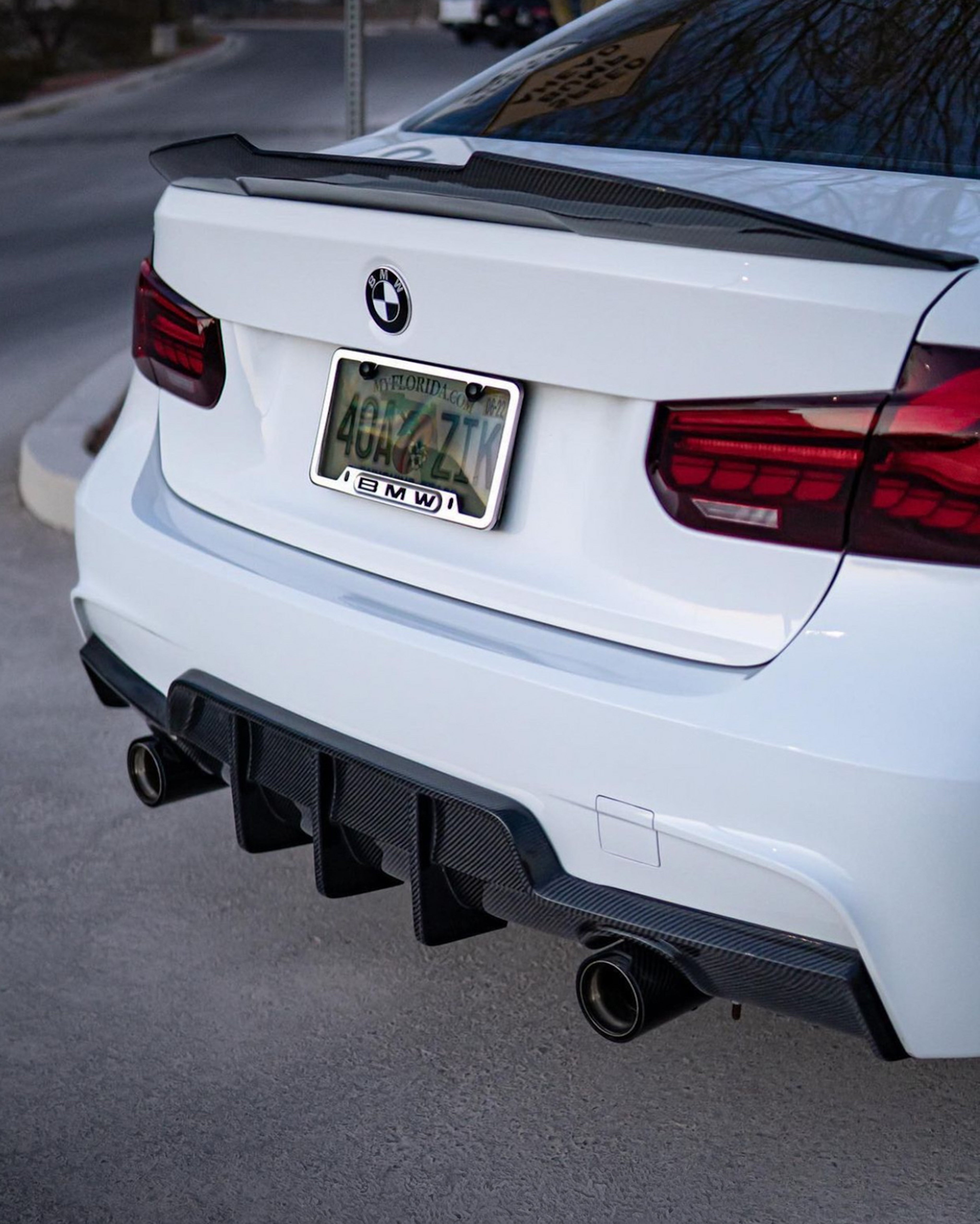 Signature Series Carbon Fiber Rear Diffuser – BMW F30 3 Series