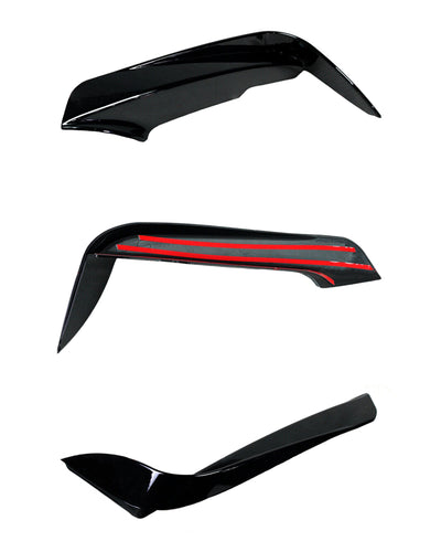 Gloss Black Front Bumper Fangs – BMW F30 / F31 3 Series