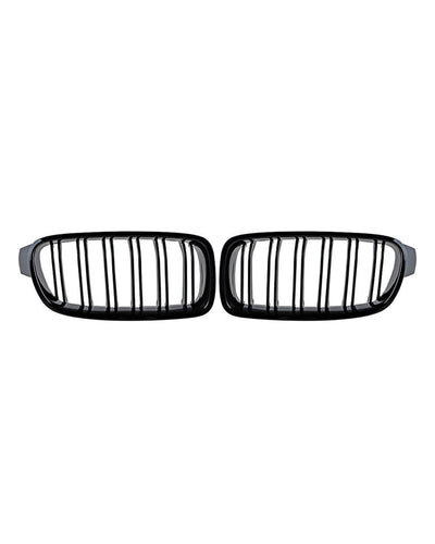 Gloss Black M3 Style Front Kidney Grills – BMW F30 / F31 3 Series