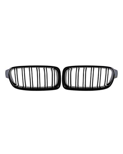 F30 Gloss Black M3 Style Front Kidney Grills