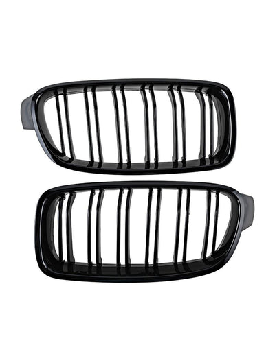 Gloss Black M3 Style Front Kidney Grills – BMW F30 / F31 3 Series