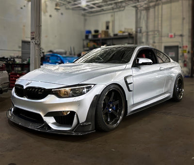 Laptorr-Style Carbon Fiber Front Lip – BMW F80 M3 / F82 F83 M4