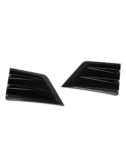 Gloss Black Akasaka-Style Front Bumper Fang Trim Covers – BMW G20 330i / M340i