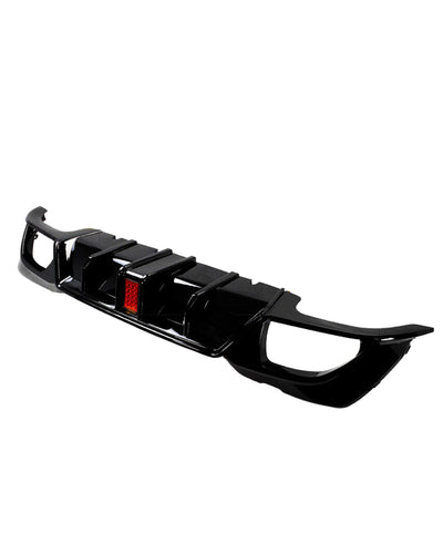 CMS Style Gloss Black Rear Diffuser with LED Light – BMW G20 3 Series