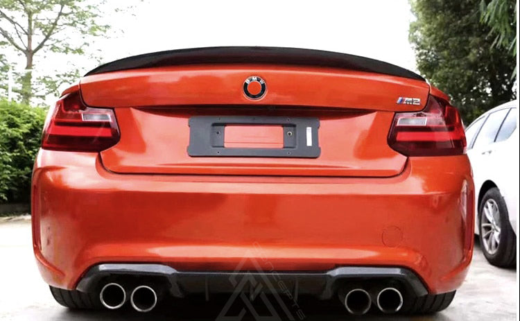 F87 M2 M2C Performance Style Carbon Fiber Rear Diffuser