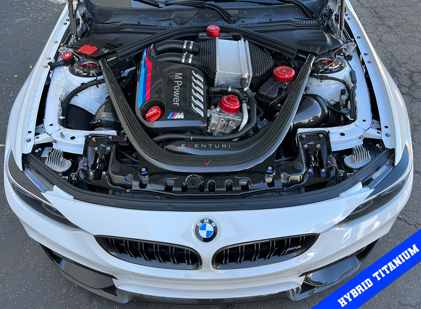 Hybrid Titanium BMW 2014-2019 F8x M2C/M3/M4 Dress Up Hardware Kit (F80/F81/F82/F87)