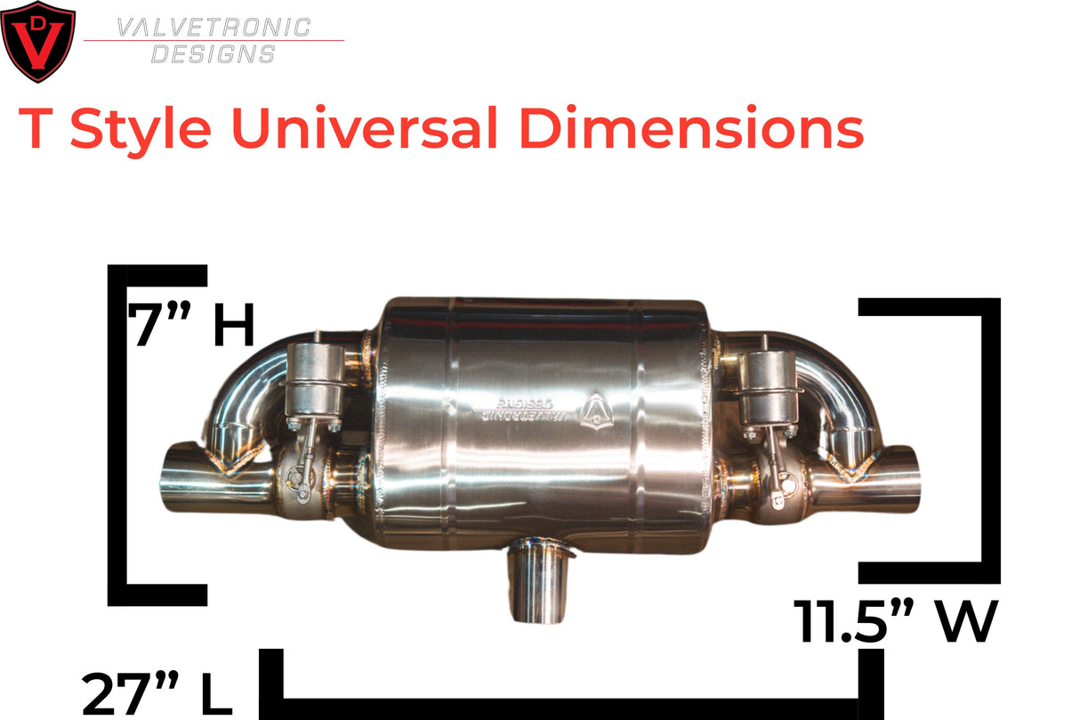 UNIVERSAL VALVED MUFFLER KIT