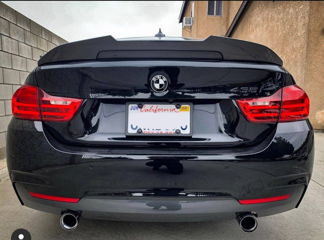 F32 F33 F36 Carbon Fiber High Kick Trunk Lip