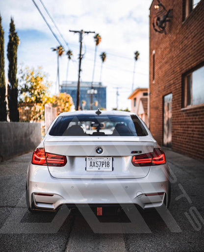 F80 M3 F82 M4 Carbon Fiber Kholen Style Diffuser with Brake light