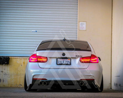 F30 F80 M3 Carbon Fiber Extended Kick Trunk Lip