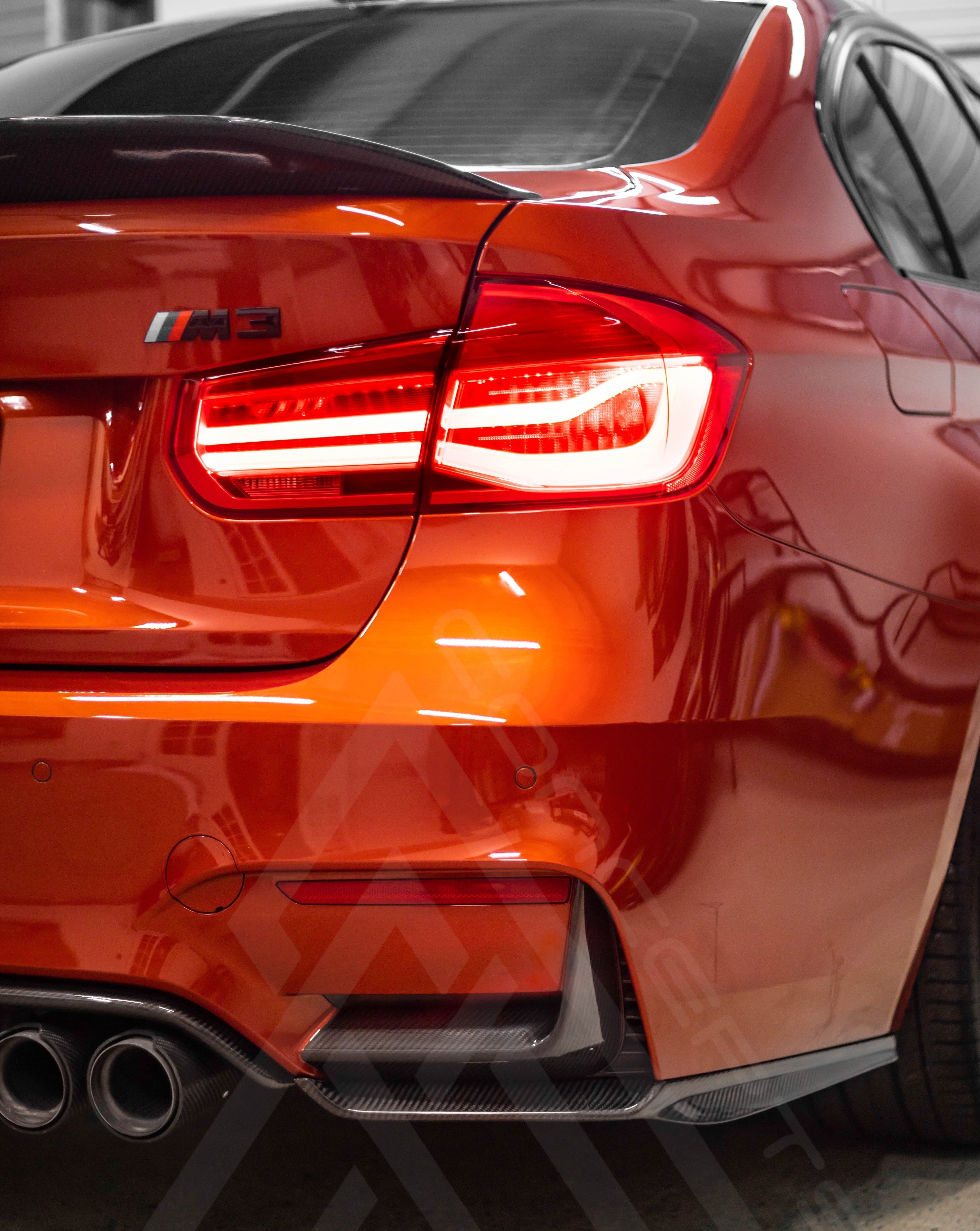 F80 M3 F82 M4 Carbon Fiber Rear Bumper Extensions