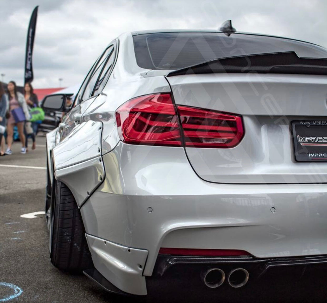 F30 F80 M3 Carbon Fiber High Kick Trunk Lip