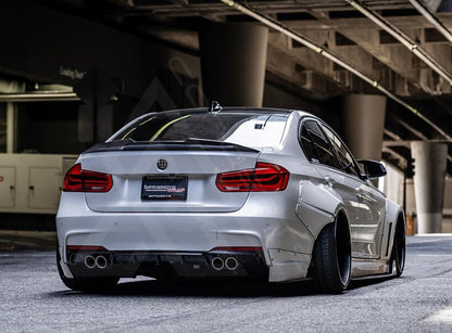 F30 F80 M3 Carbon Fiber High Kick Trunk Lip