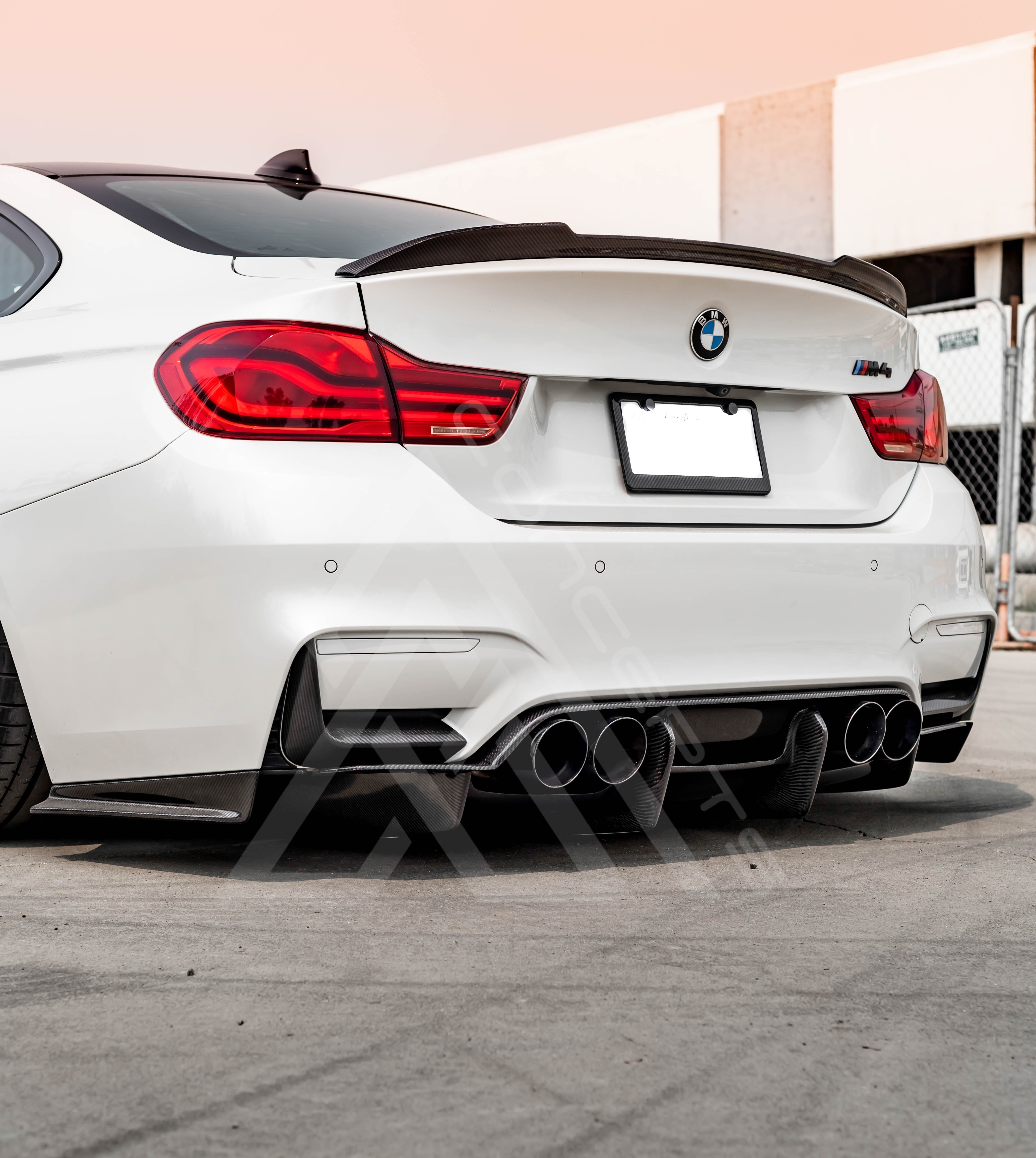 F8X M3 M4 PSM Style Carbon Fiber Rear Diffuser