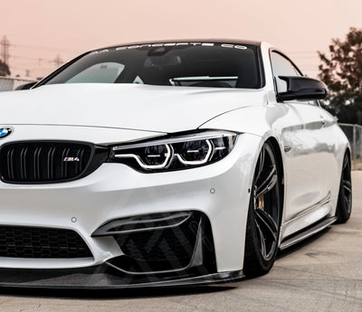 V2 Dry Carbon Fiber Front Upper Splitters – BMW F80 M3 / F82 F83 M4