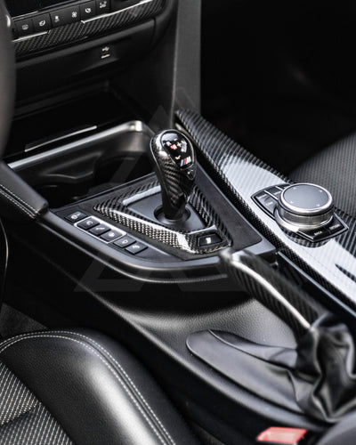 Carbon Fiber & Alcantara DCT Shift Console Trim – BMW F80 M3 / F82 / F83 M4