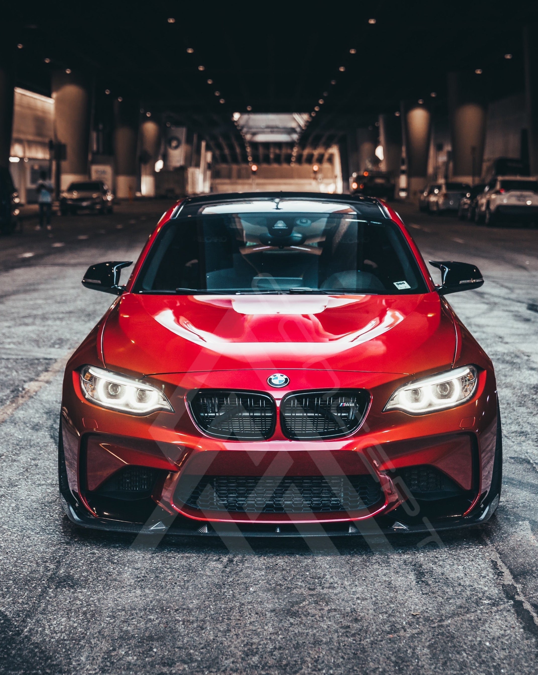 F87 M2C 3D Style Carbon Fiber Front Lip