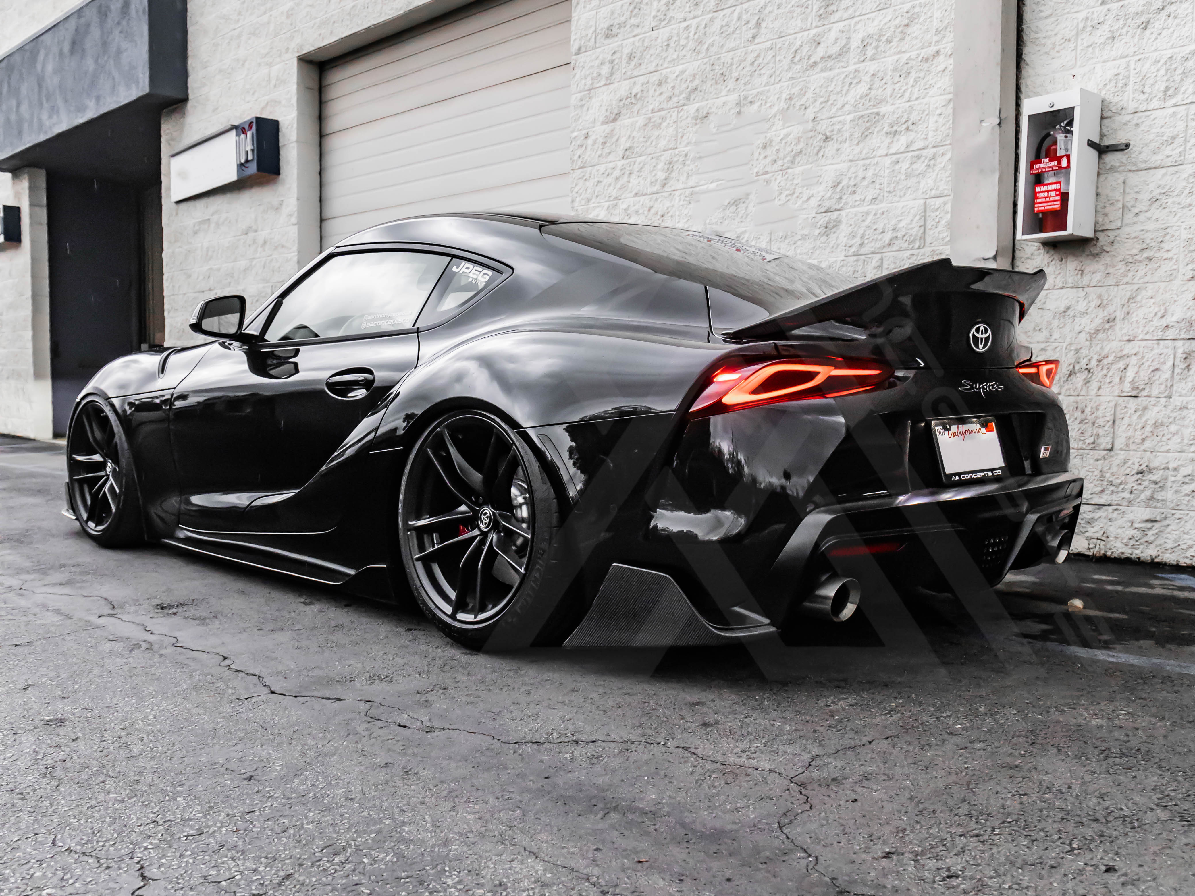 A90 A91 Supra Carbon Fiber Rear Extensions