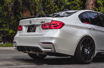 F80 M3 F30 CS Style Carbon Fiber Trunk Lip