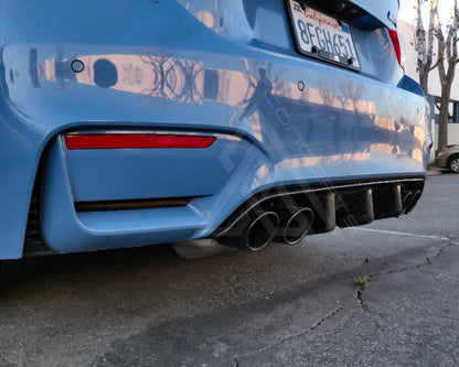 F80 M3 F82 M4 Big Fin Carbon Fiber Rear Diffuser