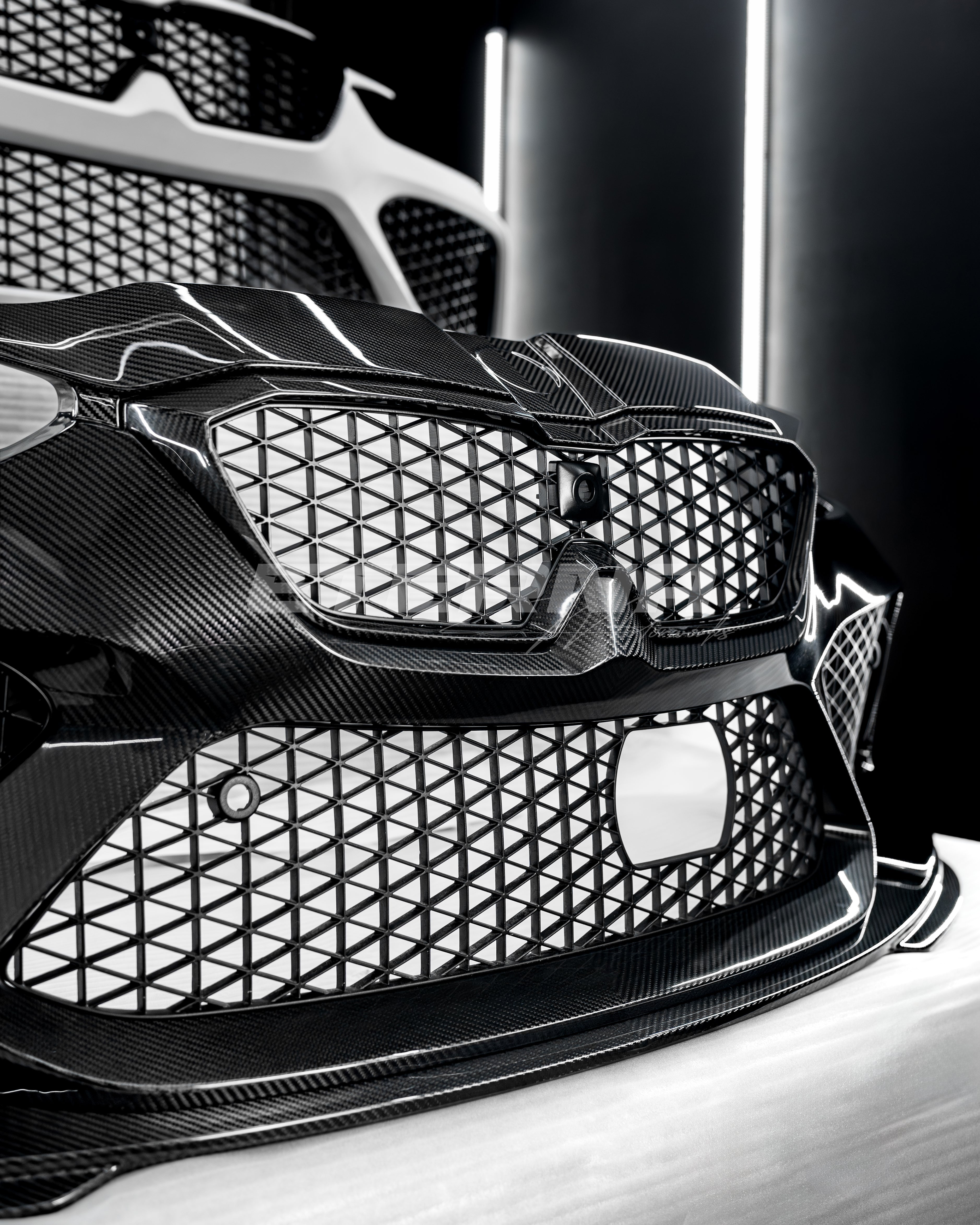 Lonnie Studio G8X Carbon Fiber Front Bumper – BMW G80 M3 / G82 M4