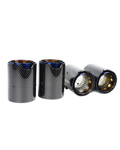 Carbon Fiber Stainless Burnt Exhaust Tips – BMW M2 / M3 / M4 | Eterna Motorworks