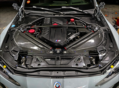 Dry Carbon Fiber Engine Bay Trim – BMW G80 M3 / G82 M4