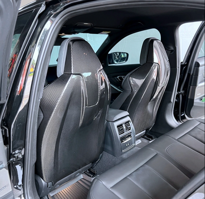 Dry Carbon Fiber Full Seat Backs – BMW G80 M3 / G82 M4