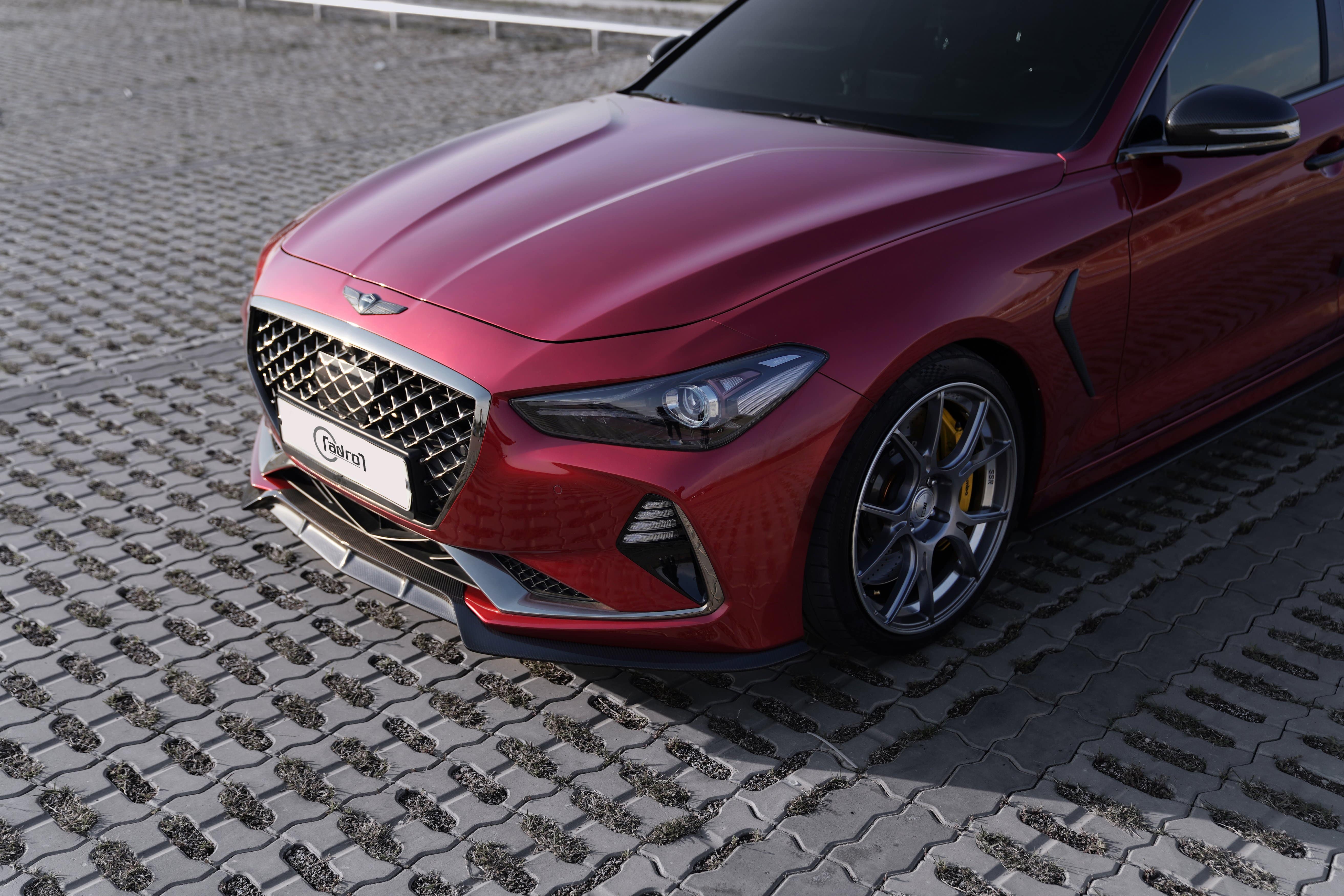 Genesis G70 Carbon Fiber Front Lip V2 - ADRO 