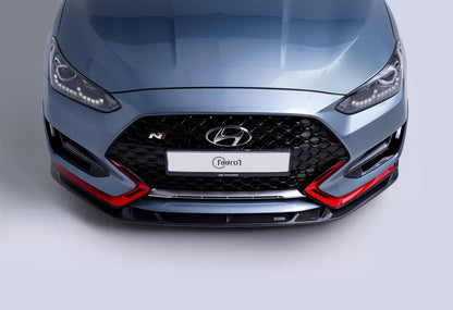 Hyundai Veloster N carbon fiber front lip V2 Type A - ADRO 