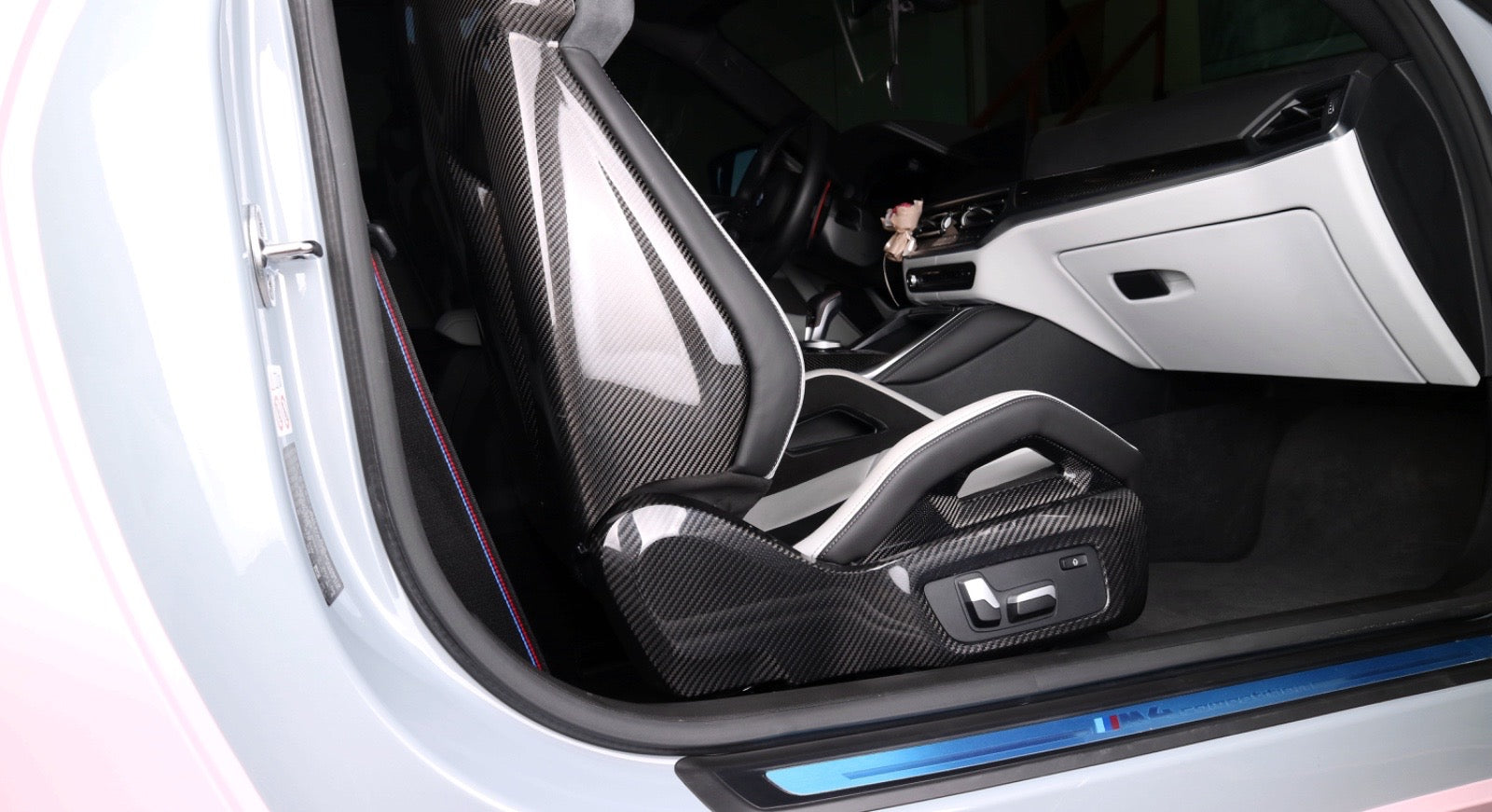 Carbon Fiber Side Seat Trim – BMW G80 M3 / G82 M4 | Eterna Motorworks