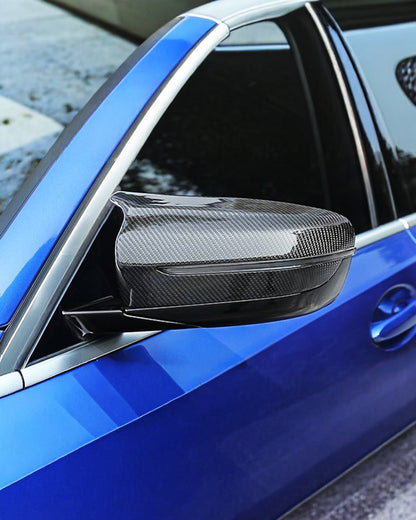 Carbon Fiber M Style Replacement Mirror Caps – BMW G20 M340I / G30 3 Series & G14 / G15 / G16 / G22 / G23