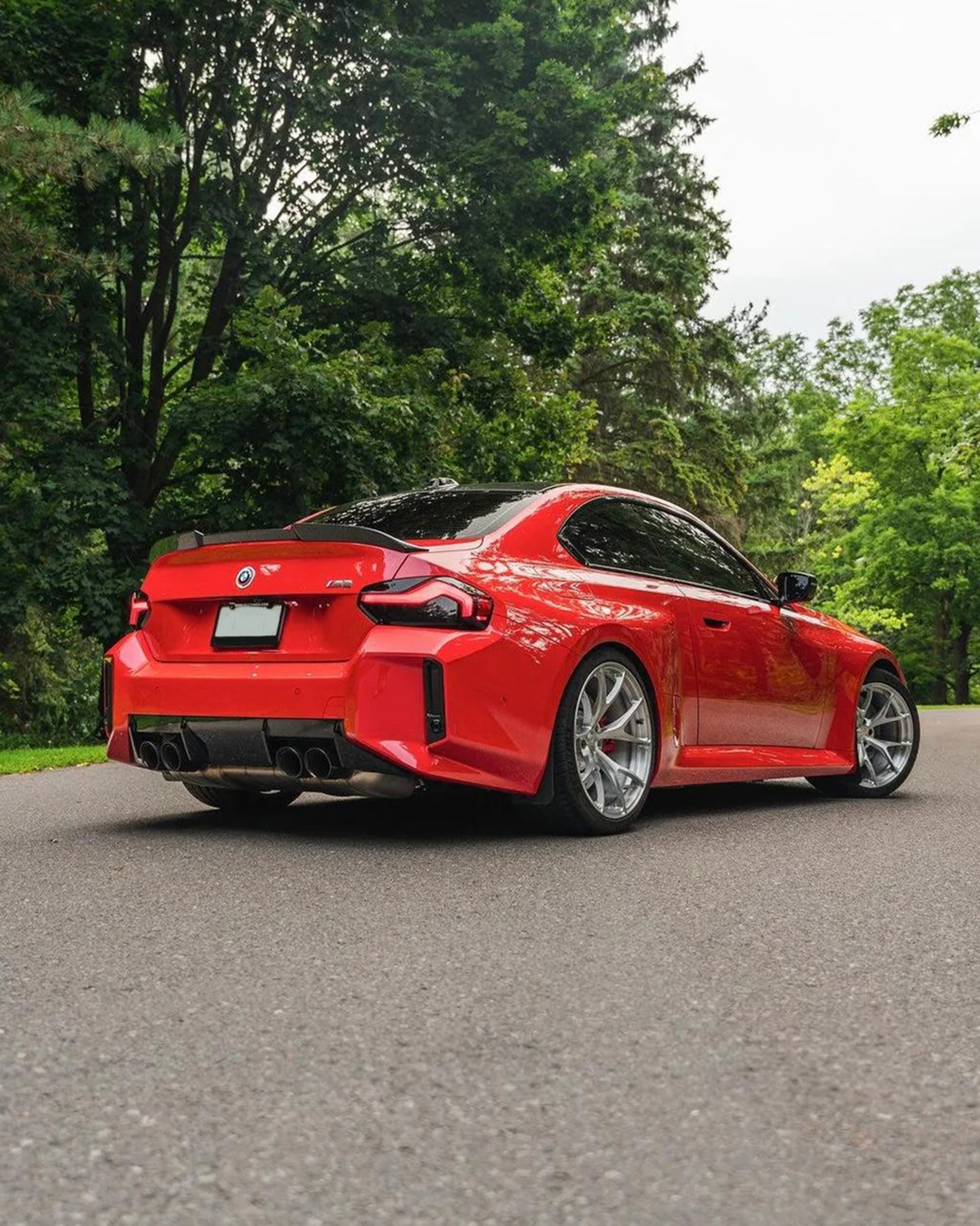 G87 M2 G42 Carbon Fiber V style Trunk Lip