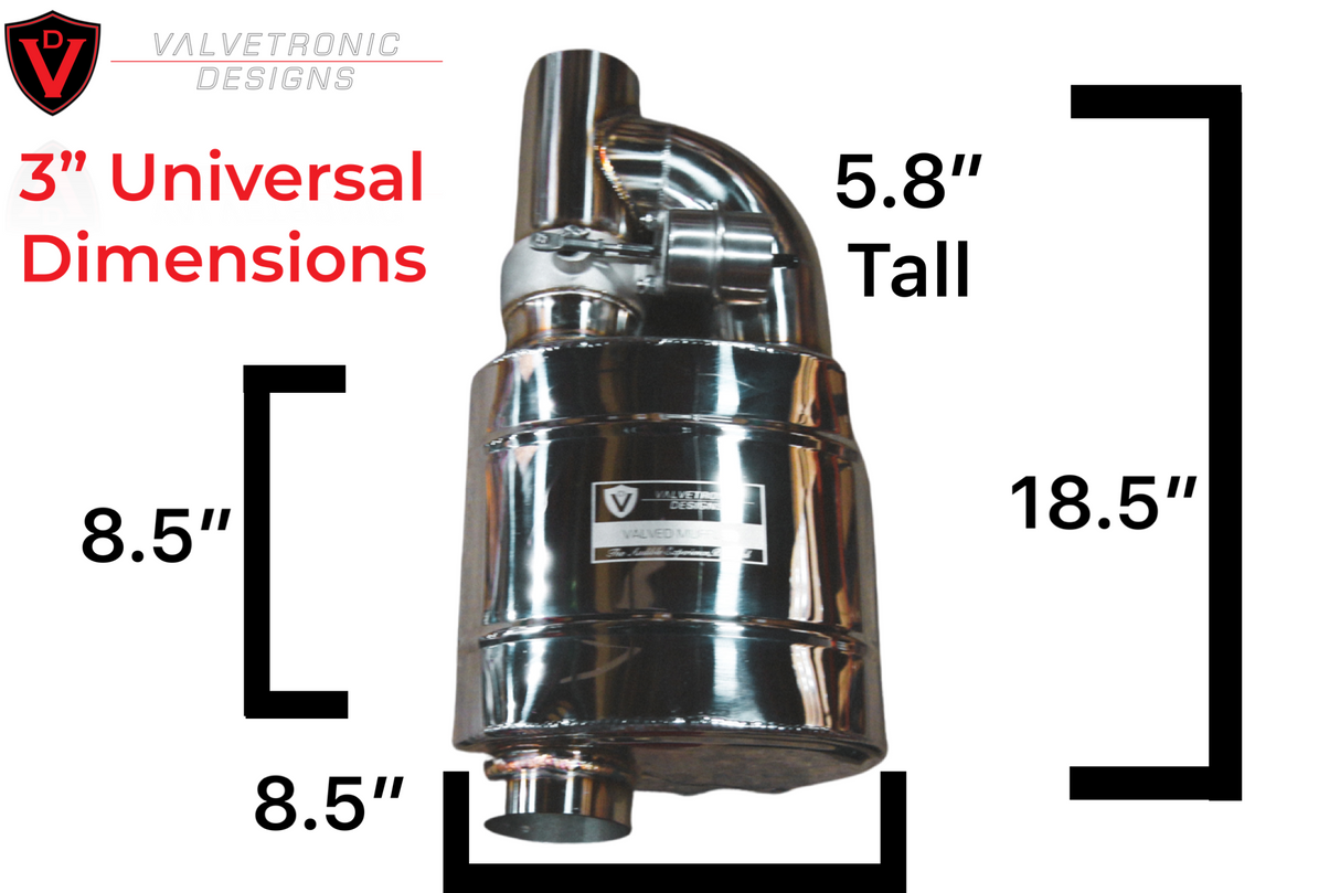 UNIVERSAL VALVED MUFFLER KIT