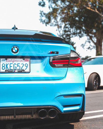 F30 F80 M3 Carbon Fiber High Kick Trunk Lip