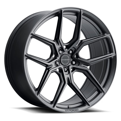 MV Forged MVF-5 SATIN BLACK WHEELS