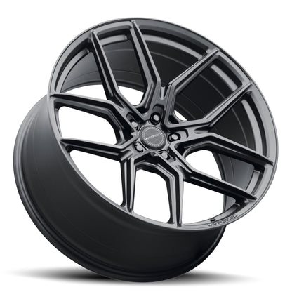 MV Forged MVF-5 SATIN BLACK WHEELS