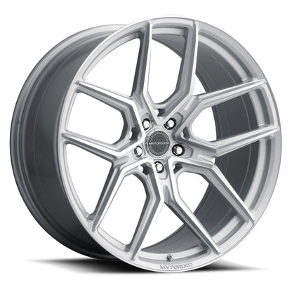 MV Forged MVF-5 DIAMOND SILVER WHEELS