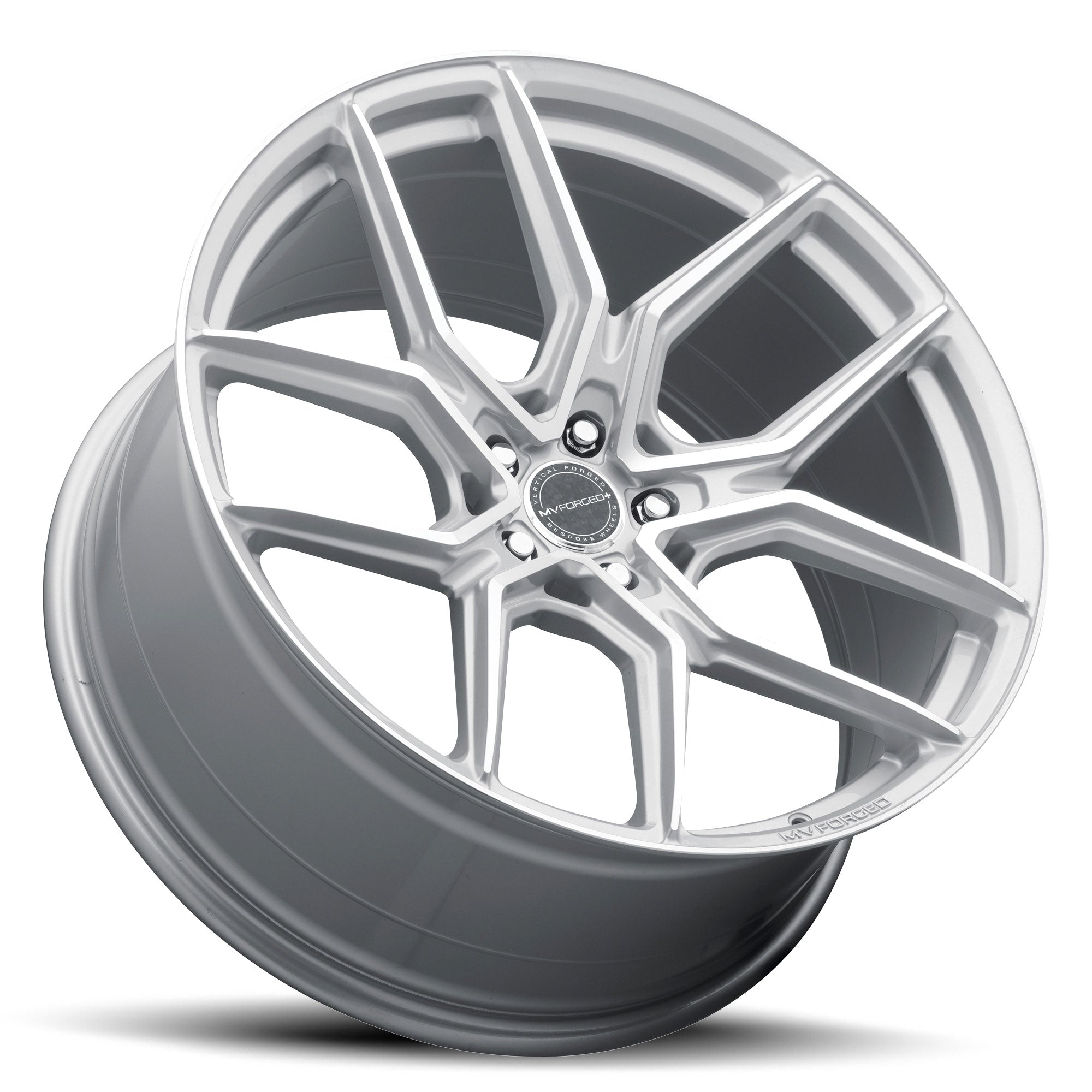 MV Forged MVF-5 DIAMOND SILVER WHEELS