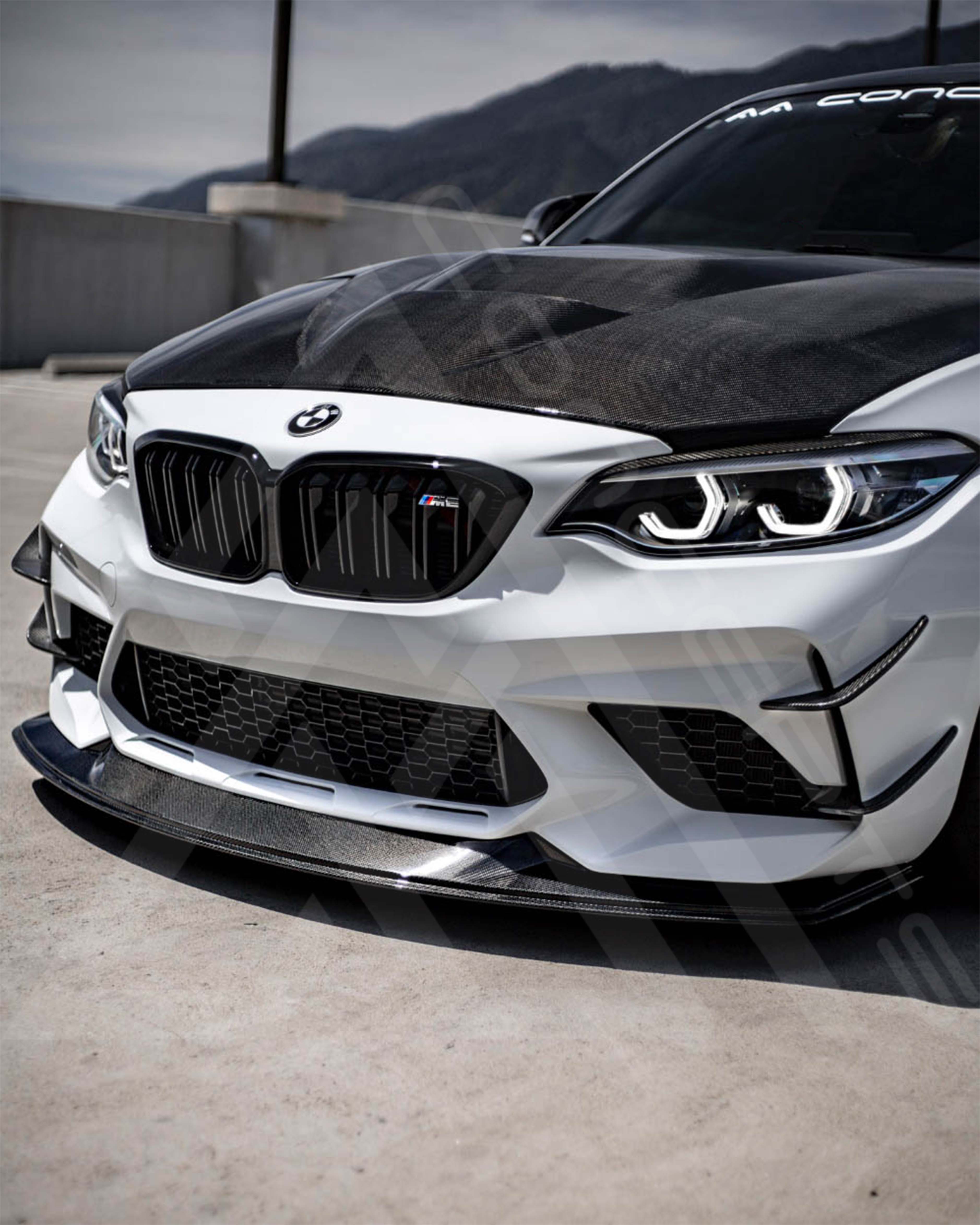 F87 M2C Carbon Fiber Signature Front Lip