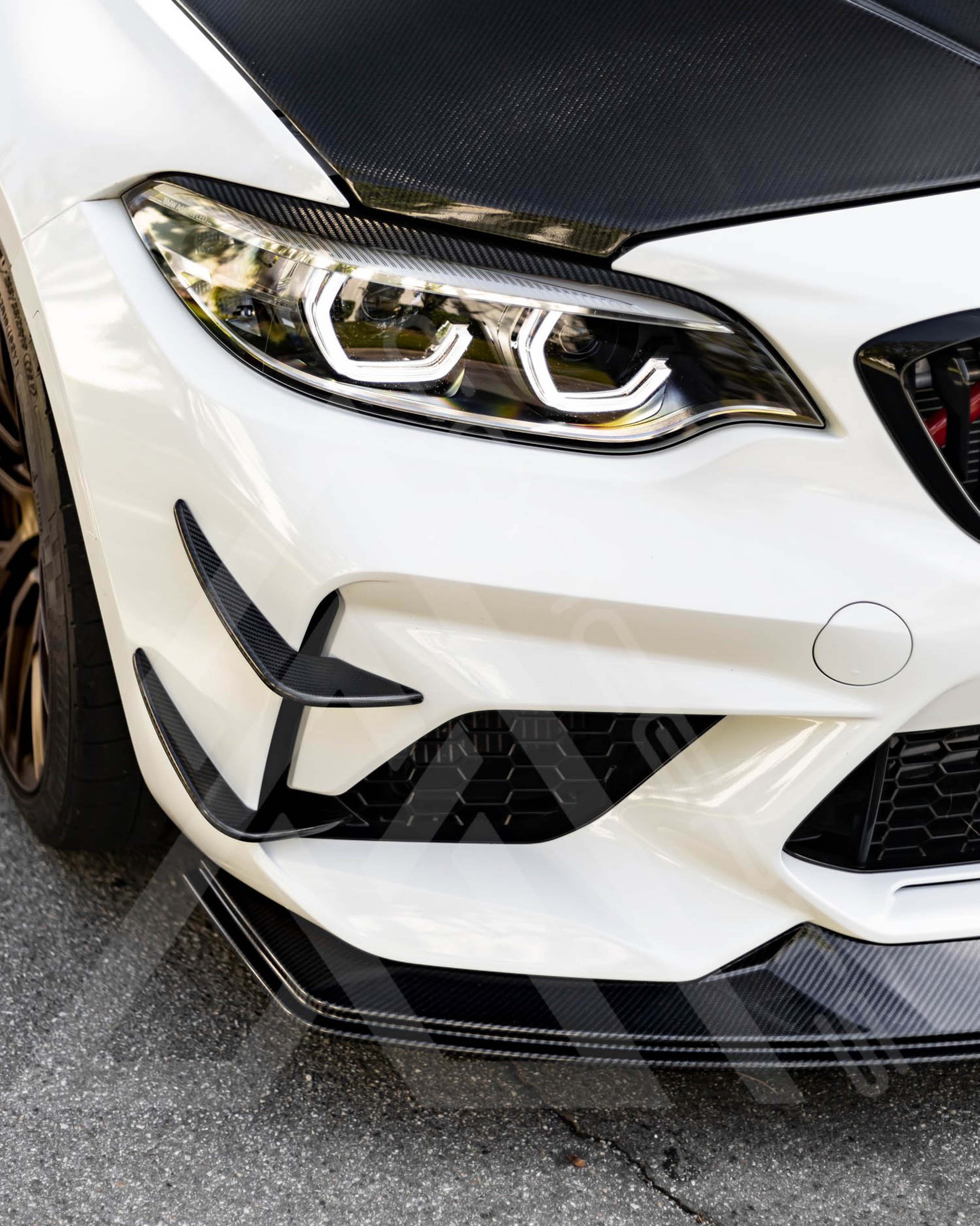 F87 M2C Carbon Fiber Signature Front Lip