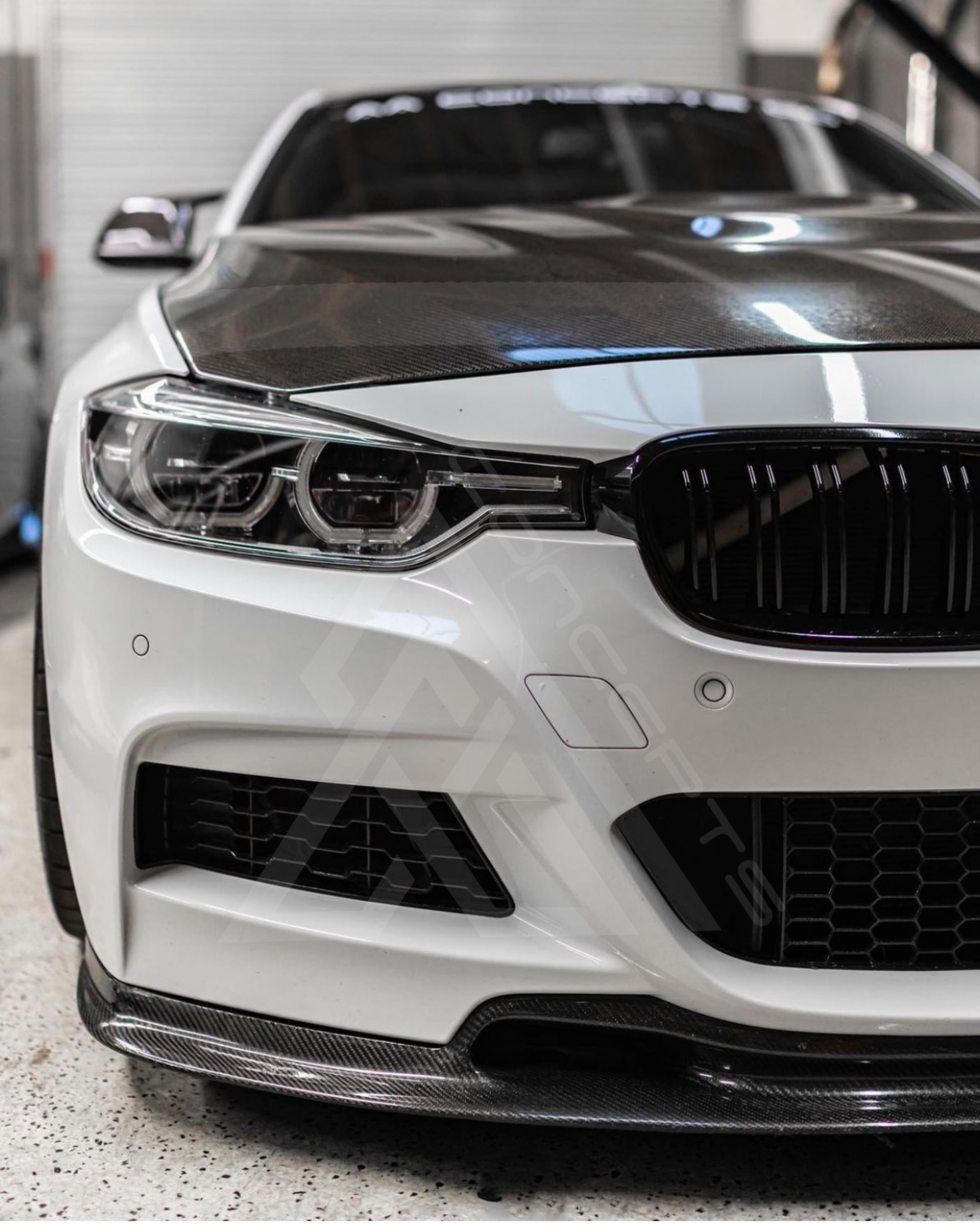 F30 Varis Style Carbon Fiber Front Lip