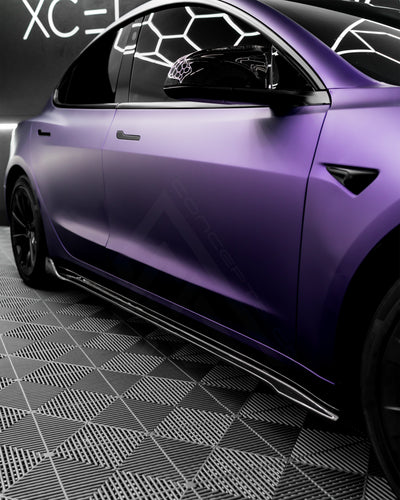 Carbon Fiber Side Skirts – Tesla Model 3