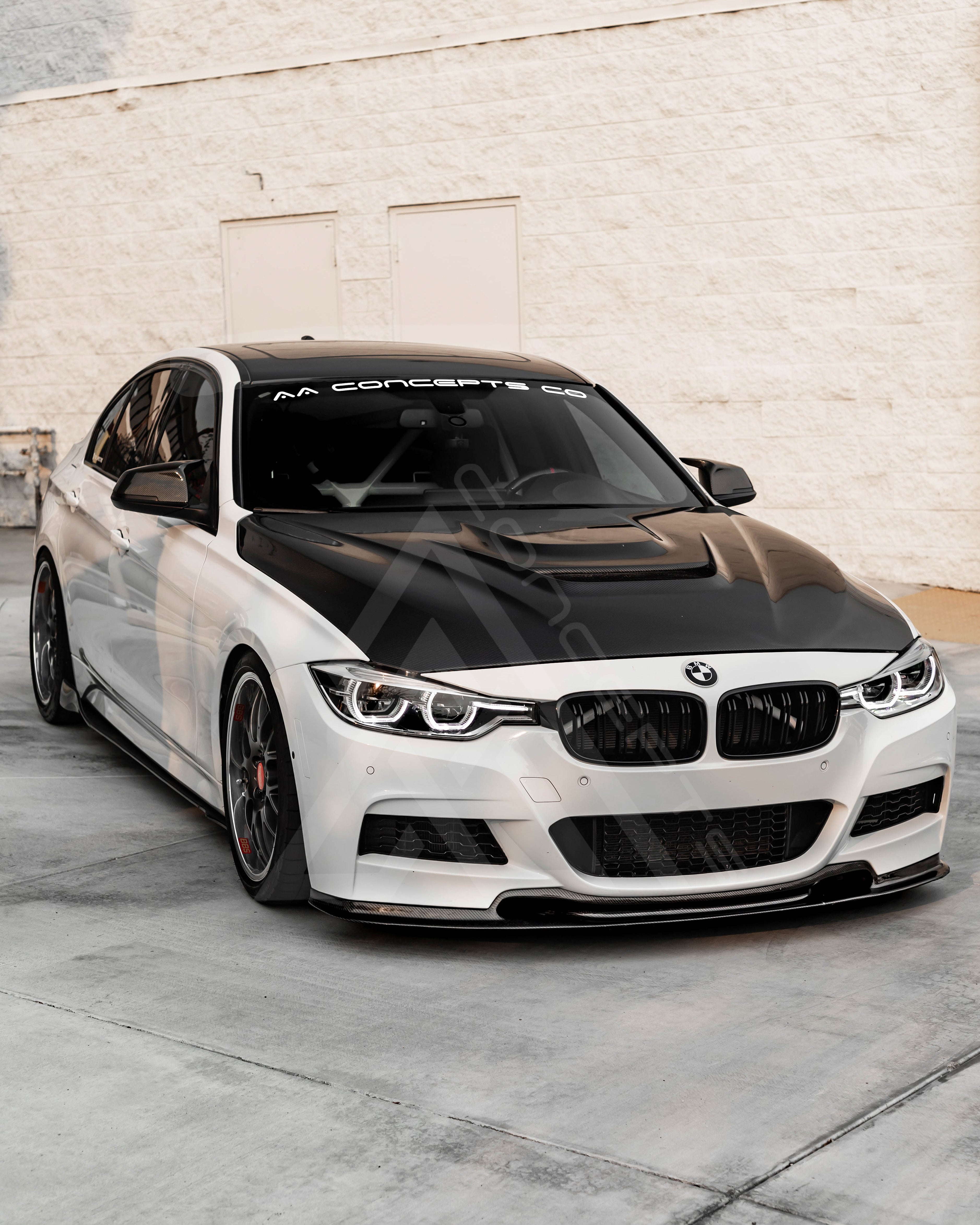 F30 Varis Style Carbon Fiber Front Lip