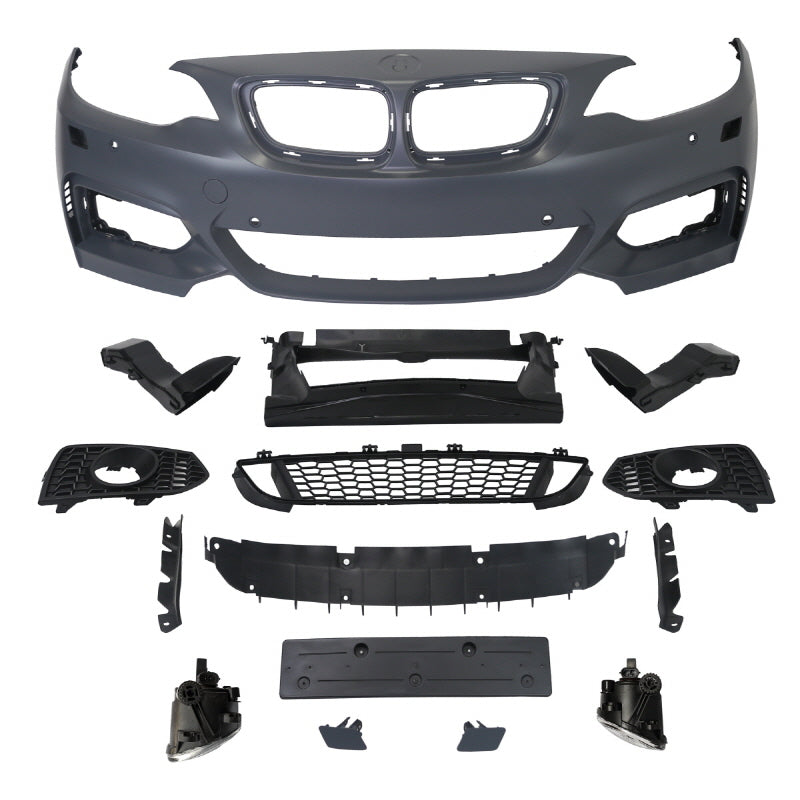 F22 2 Series BMW MP Style Front Bumper w/ Front LIP