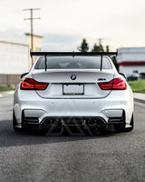 F80 M3 F82 F83 M4 Carbon Fiber Rear Valance Covers - AA CONCEPTS CO 