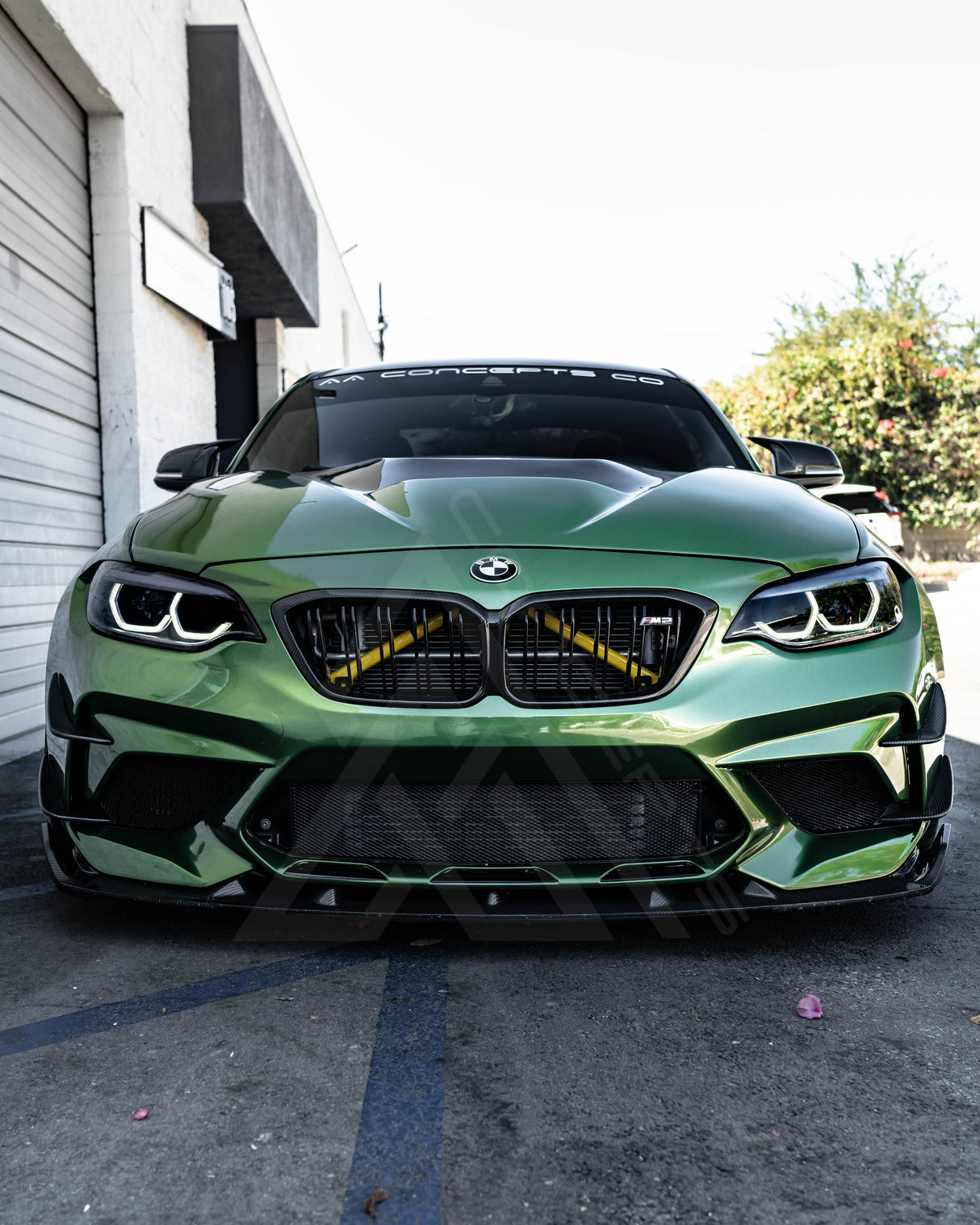 F87 M2C 3D Style Carbon Fiber Front Lip