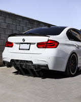 F30 F31 AAC Carbon Fiber Signature Rear Diffuser - AA CONCEPTS CO 