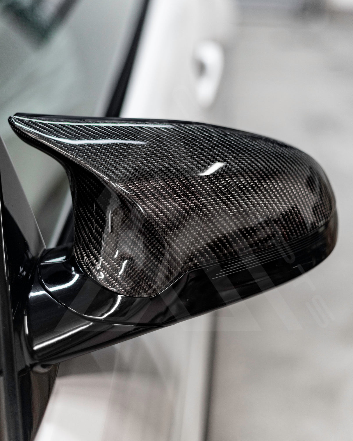 F80 M3 F82 M4 F87 M2C Dry Carbon Fiber Replacement Side View Mirror Caps - AA CONCEPTS CO 